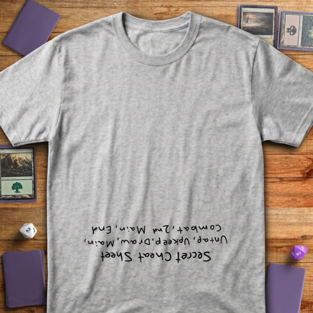Secret Cheat Sheet - An Upside Down Design - Sport Grey