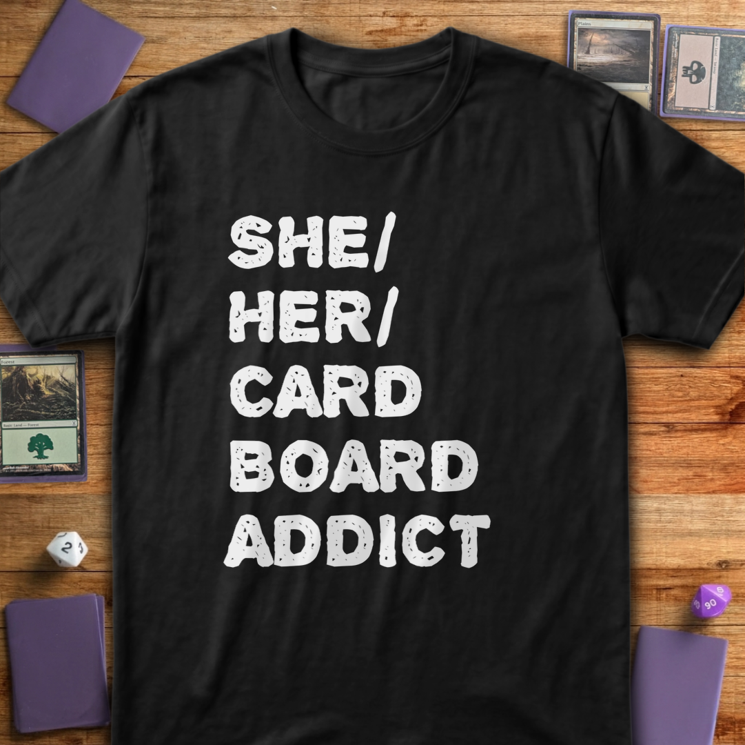 She Her Cardboard Addict - Black