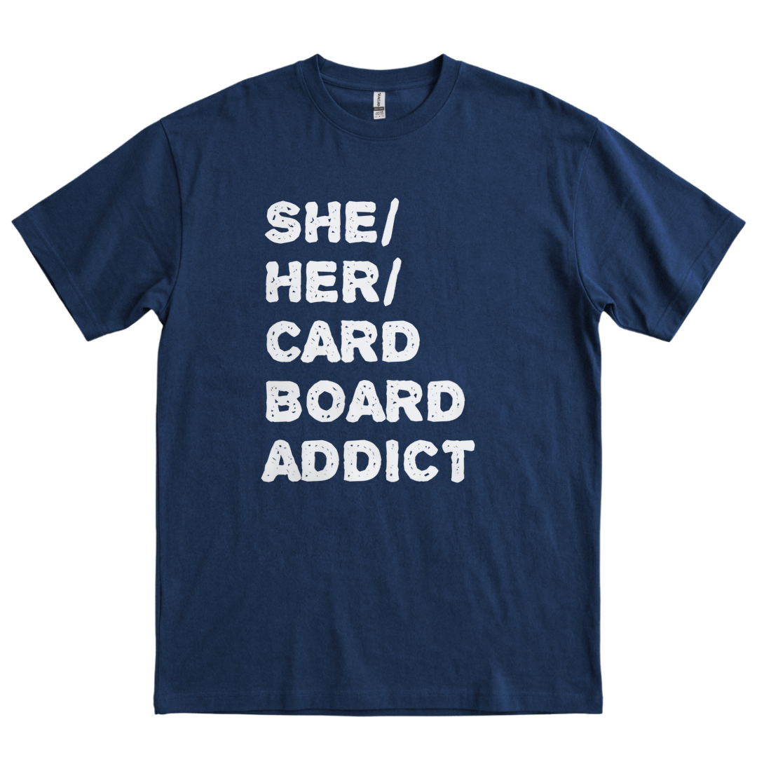 She Her Cardboard Addict - Navy