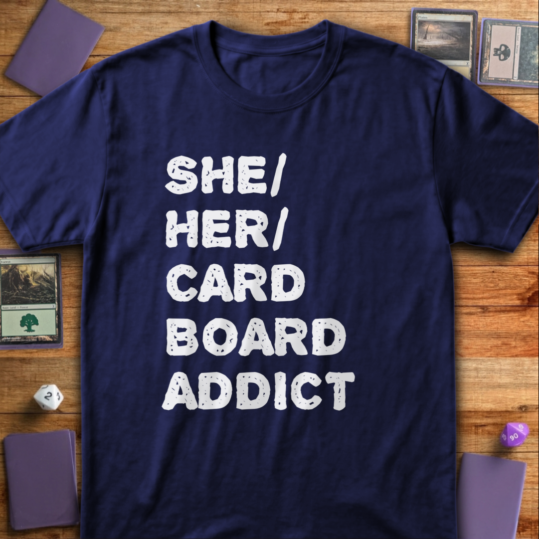 She Her Cardboard Addict - Navy