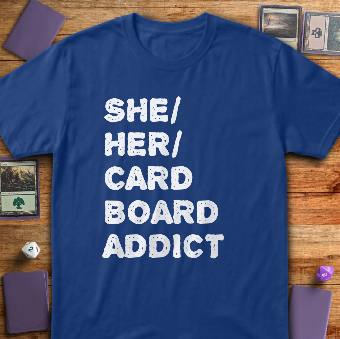 She Her Cardboard Addict - Royal