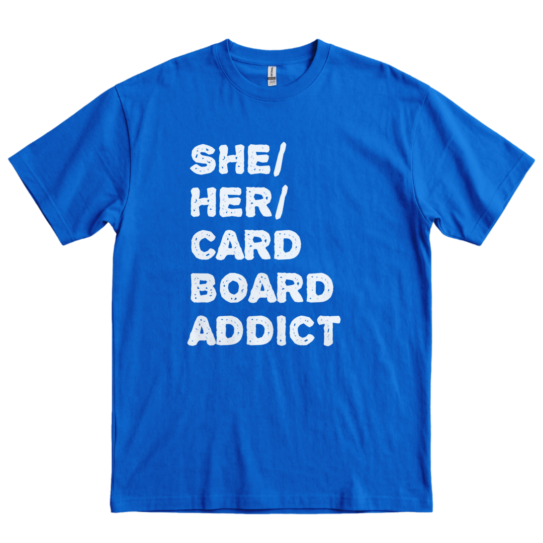 She Her Cardboard Addict - Royal