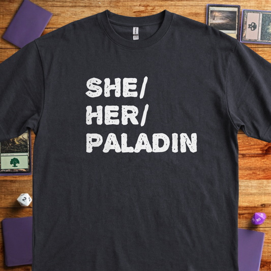 She Her Paladin - Black