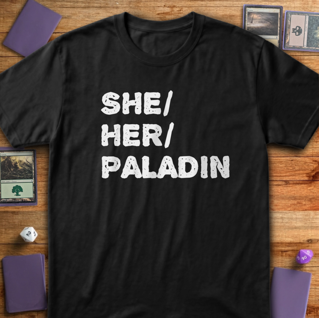 She Her Paladin - Black
