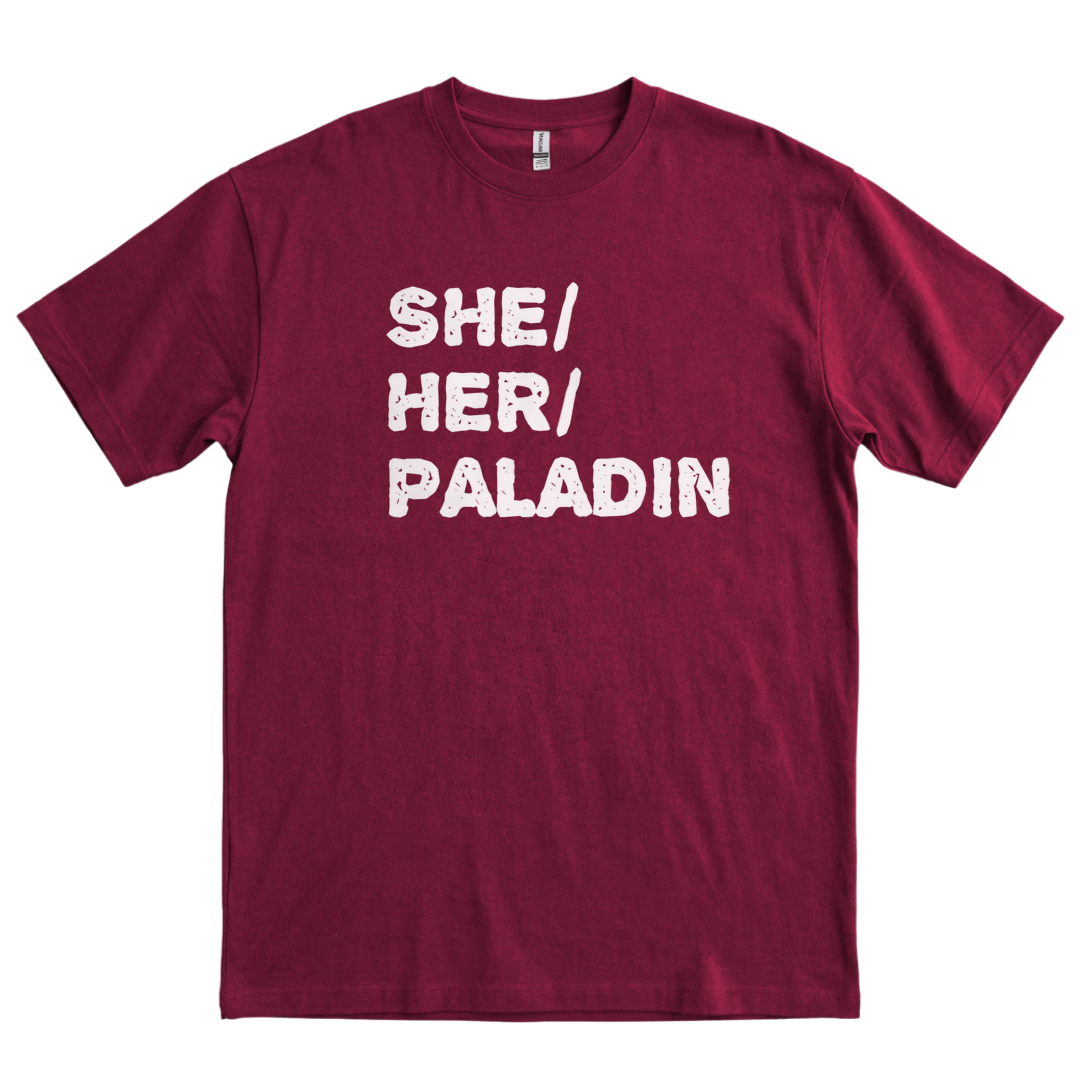She Her Paladin - Maroon