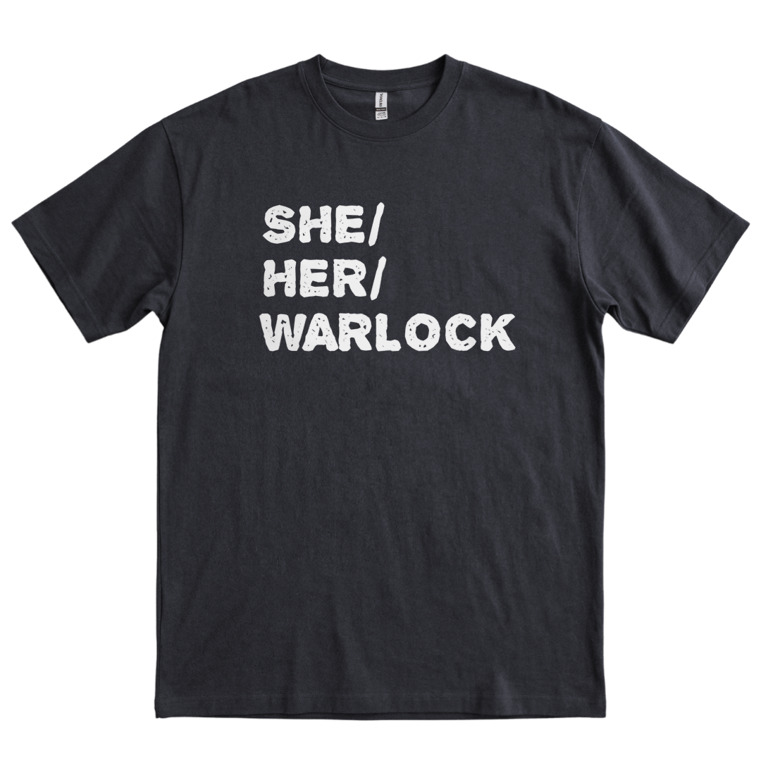 She Her Warlock - Black