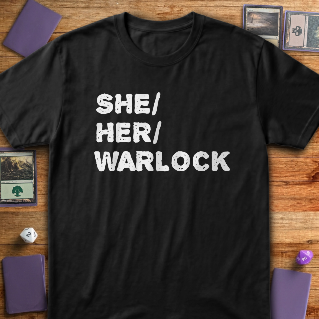 She Her Warlock - Black