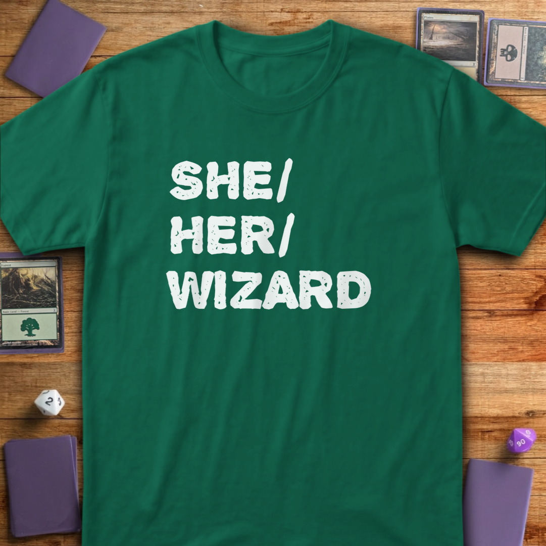She Her Wizard - Kelly Green