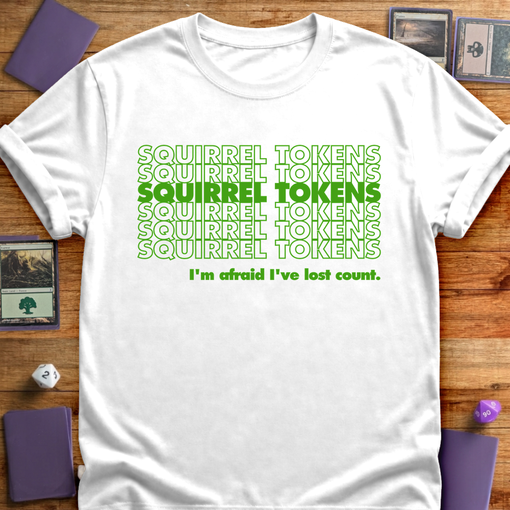 Squirrel Tokens - White