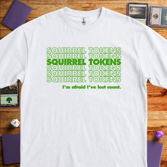 Squirrel Tokens - White
