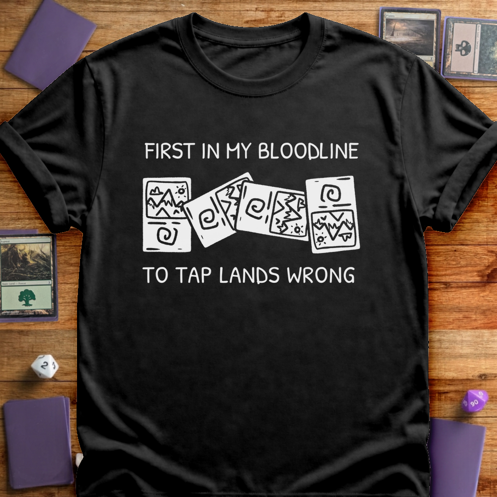 Tap Lands Wrong - Black