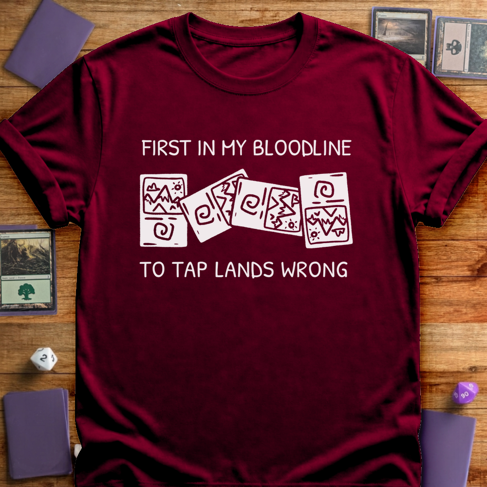 Tap Lands Wrong - Maroon