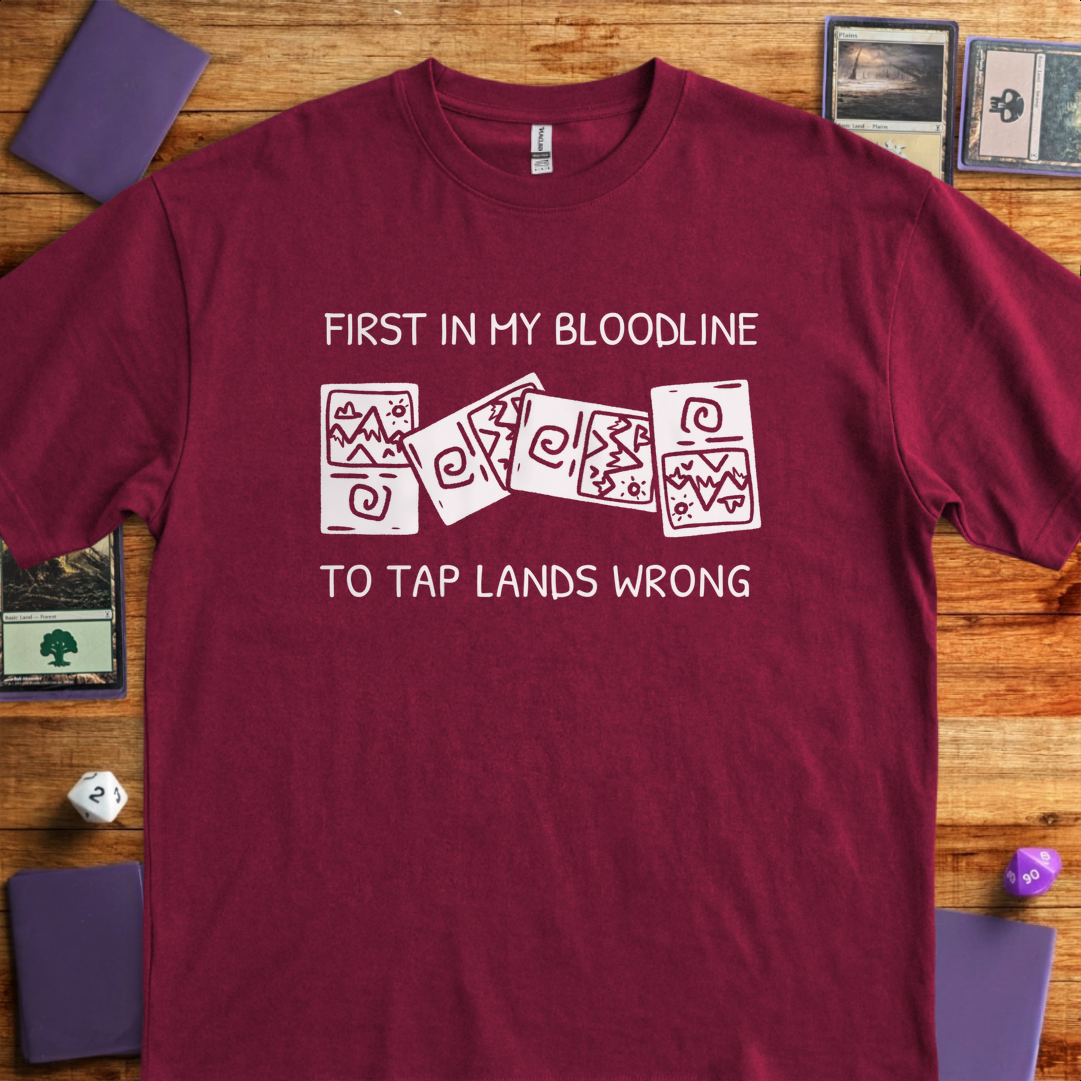 Tap Lands Wrong - Maroon