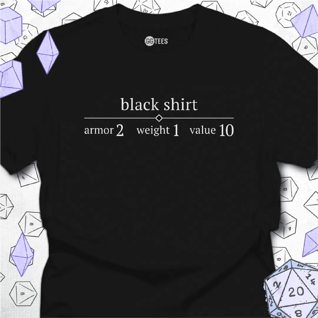 Black Shirt T-Shirt - GG Tees