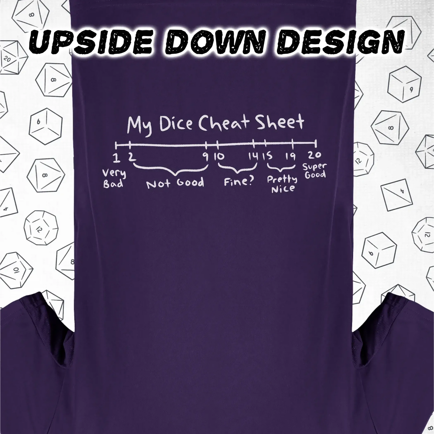 My Dice Cheat Sheet - An Upside Down Design