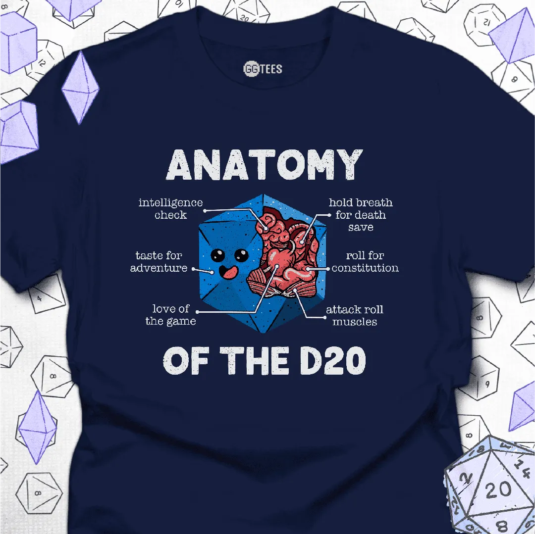 Anatomy of the D20 T-Shirt - GG Tees