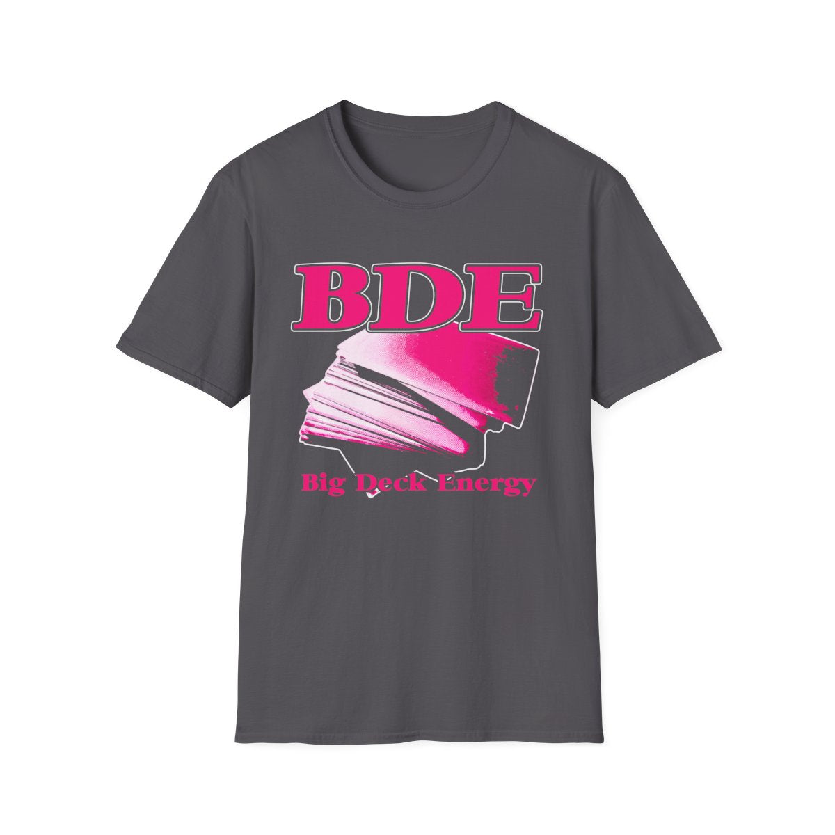 BDE Big Deck Energy tee - Charcoal - front