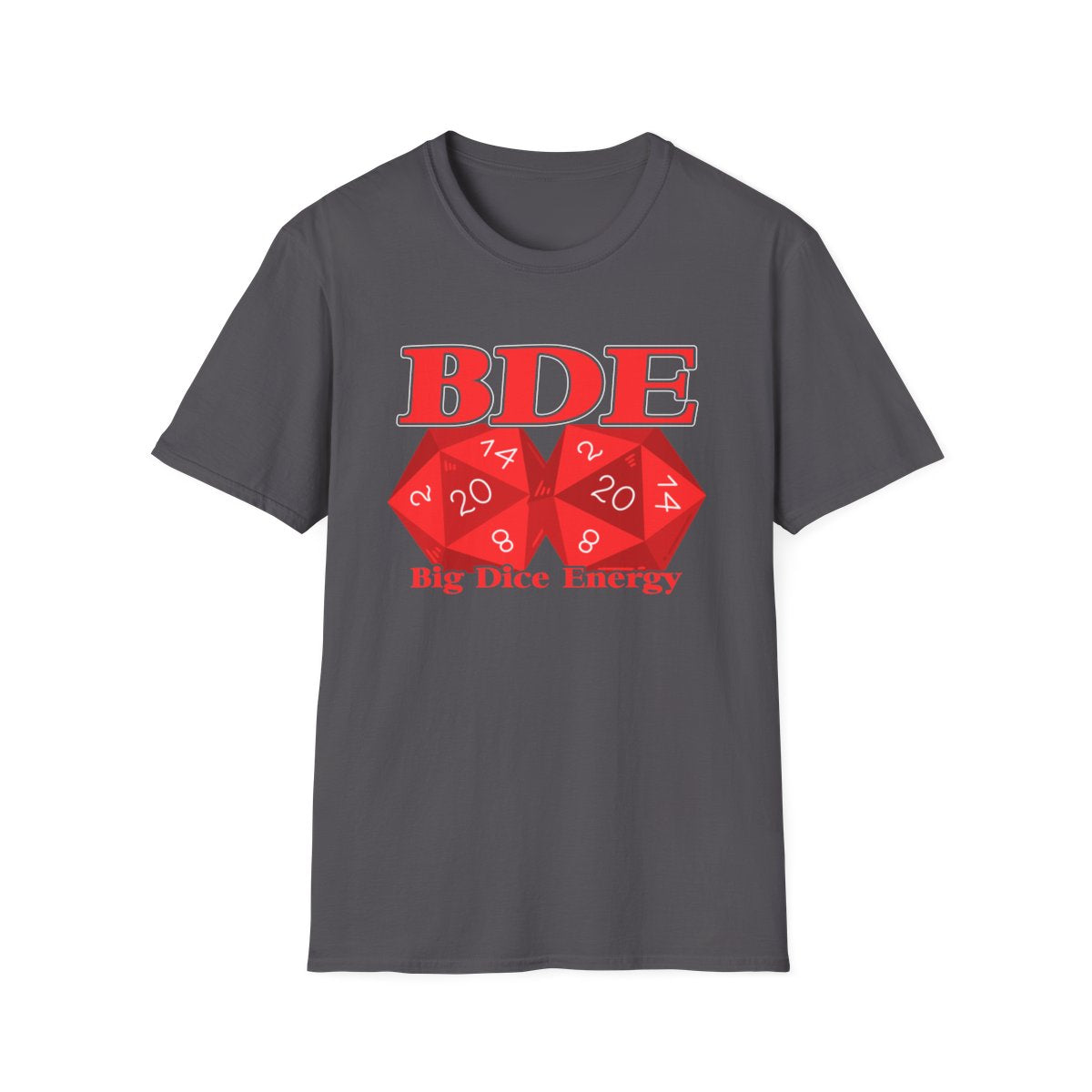Big Dice Energy tee - Charcoal - front