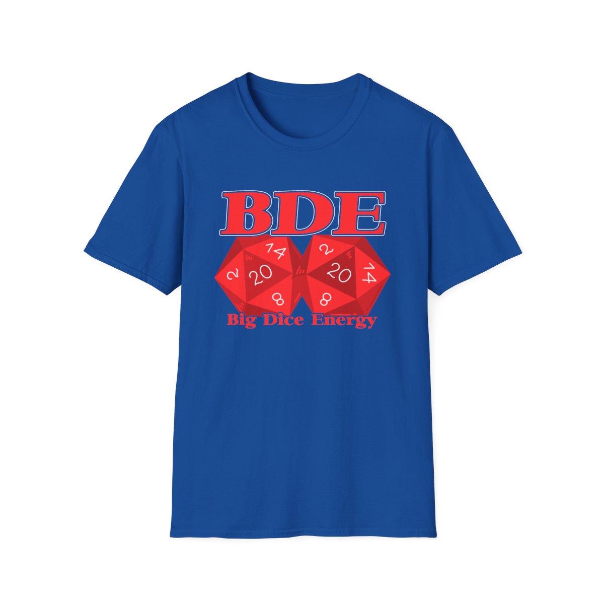 Big Dice Energy tee - Royal - front