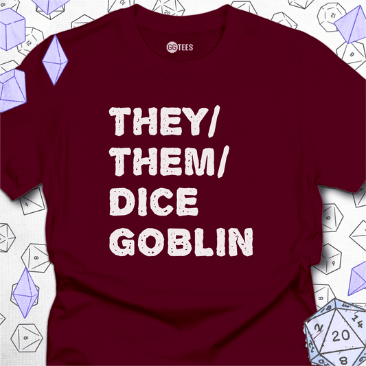 They Them Dice Goblin T-Shirt