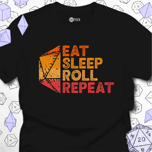 Eat Sleep Roll Repeat T-Shirt - GG Tees
