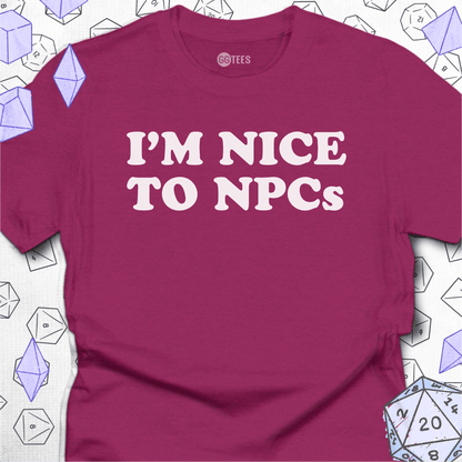 I'm Nice to NPCs T-Shirt