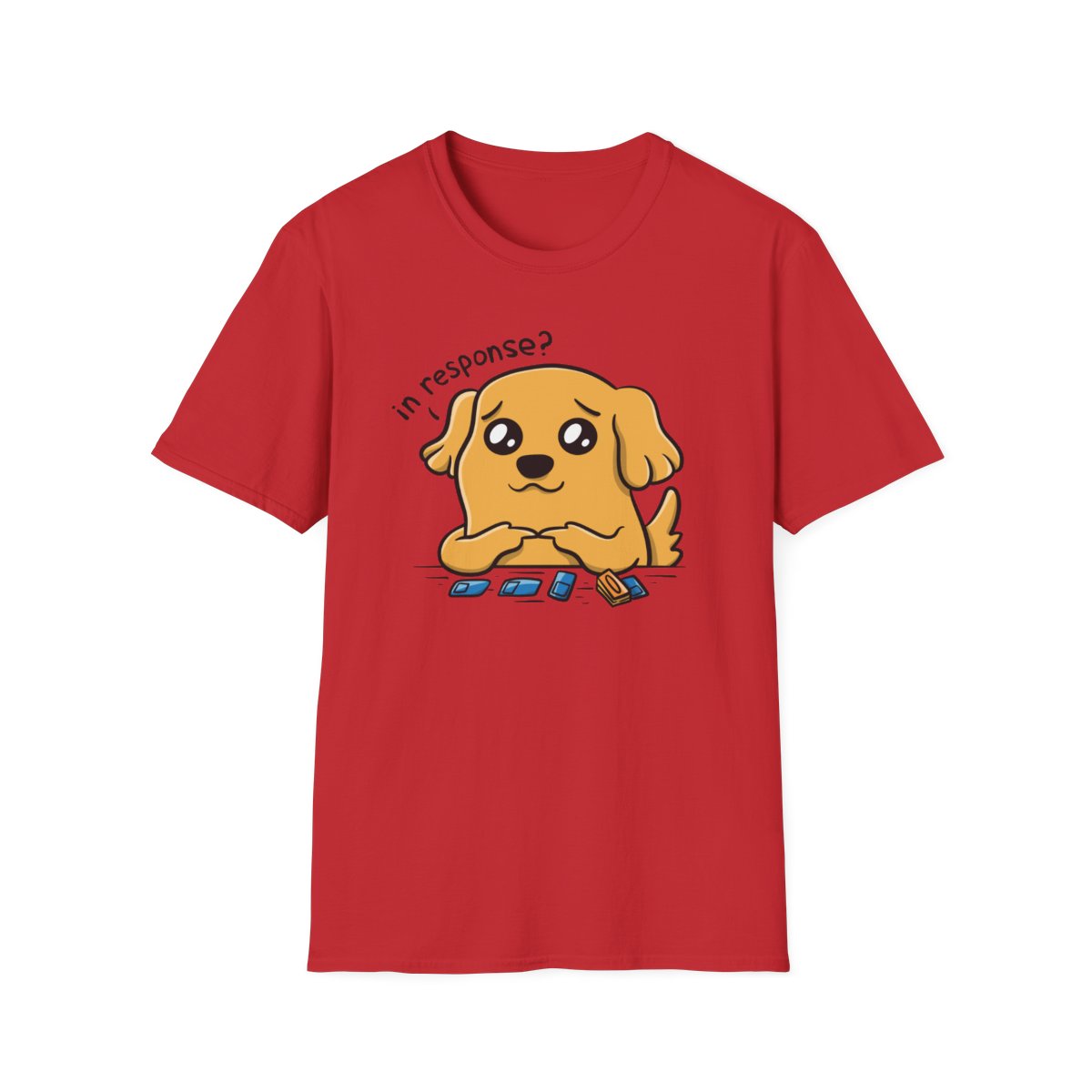 In Response tee - Red - front