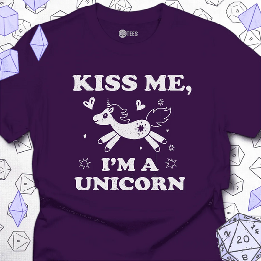 Kiss Me I'm a Unicorn T-Shirt - GG Tees