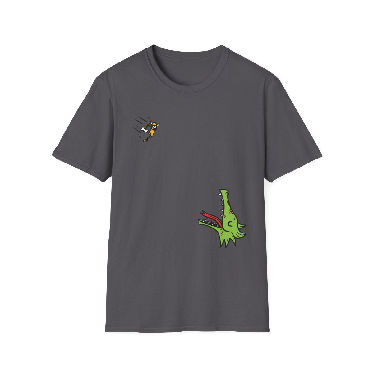Leeeroy tee - Charcoal - front