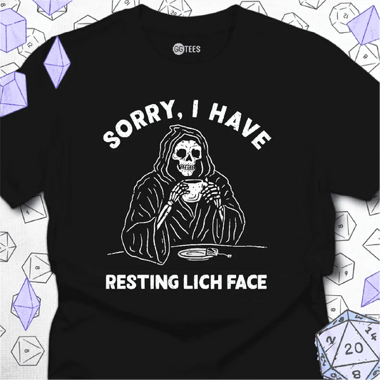 Resting Lich Face T-Shirt - GG Tees