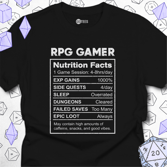 RPG Gamer Nutrition T-Shirt