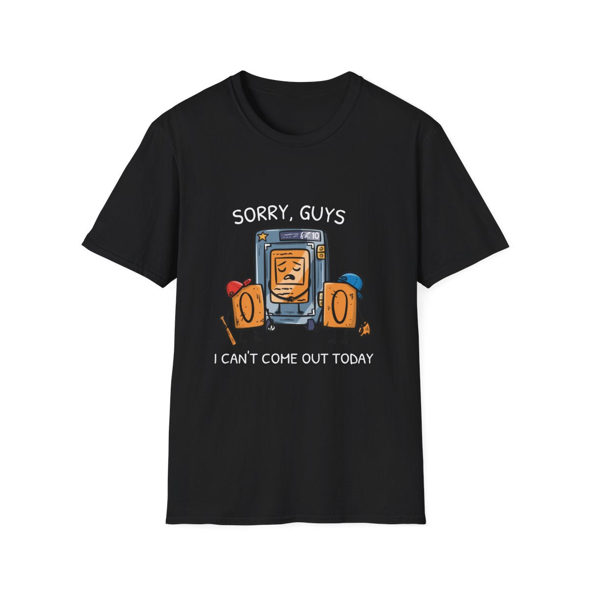 Sorry Guys tee - Black - front