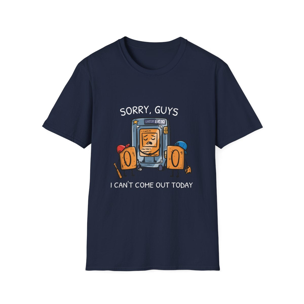 Sorry Guys tee - Navy - front