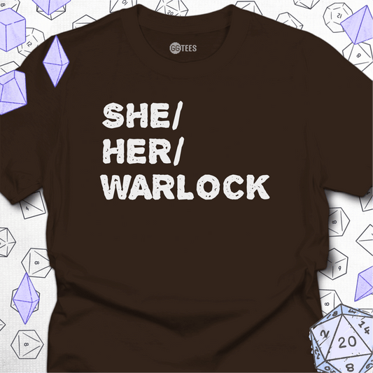 She Her Warlock T-Shirt