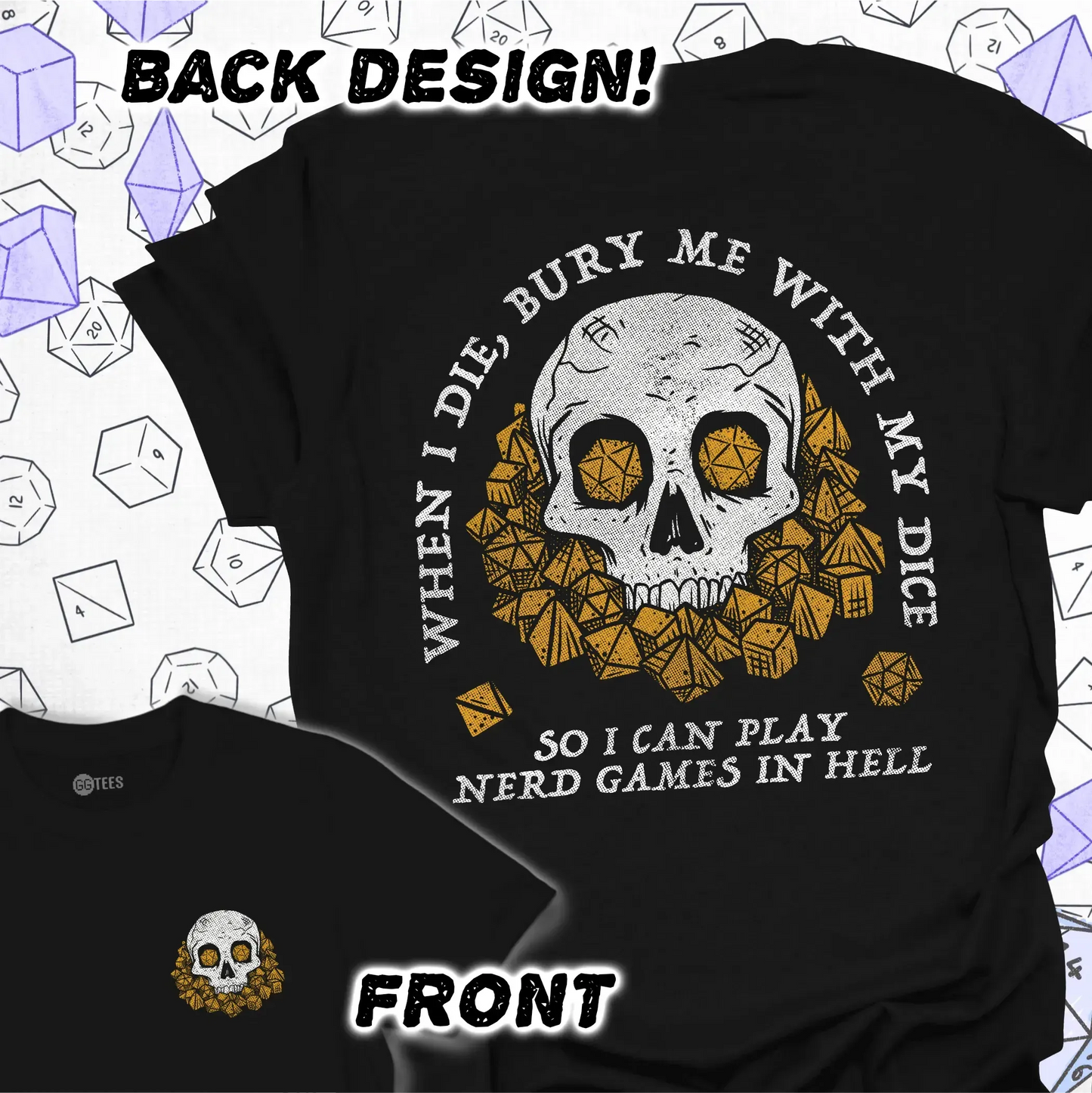 When I Die - Back Print