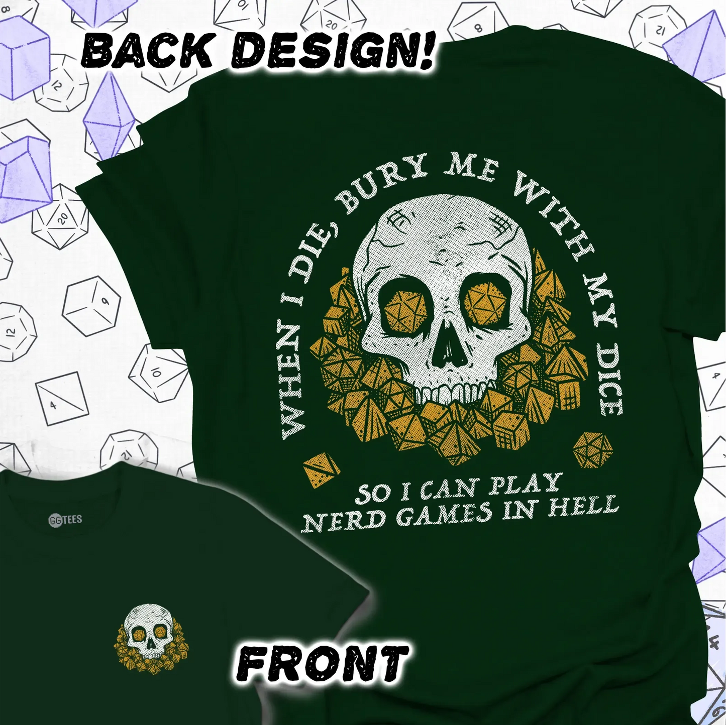 When I Die - Back Print