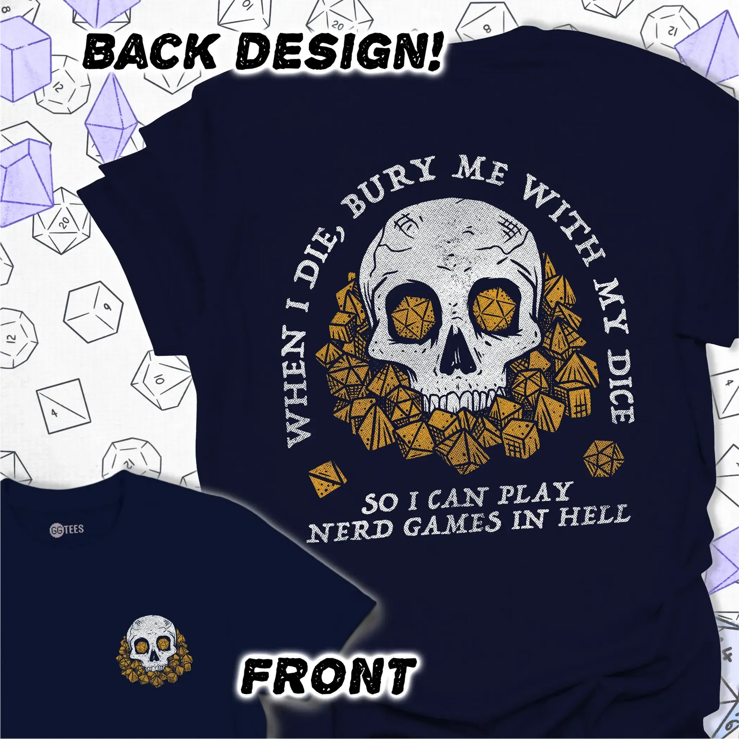 When I Die - Back Print