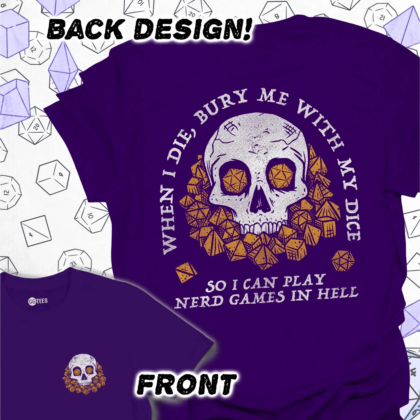When I Die - Back Print