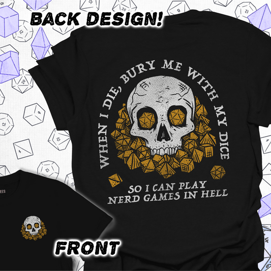 When I Die - Back Print