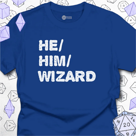 He Him Wizard T-Shirt - GG Tees